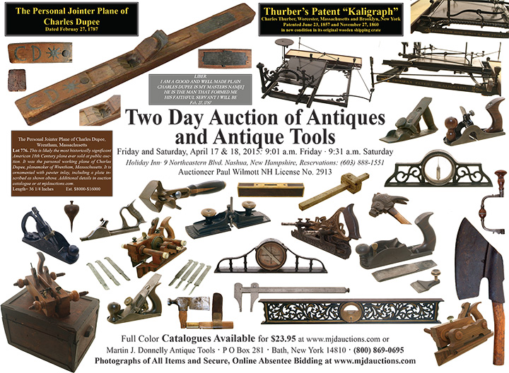 Martin Donnelly Tool Auctions