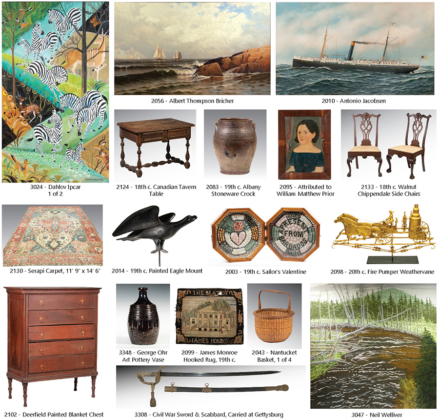 Nov. 1214 Thomaston Place Auction Galleries Autumn Majestic Maine