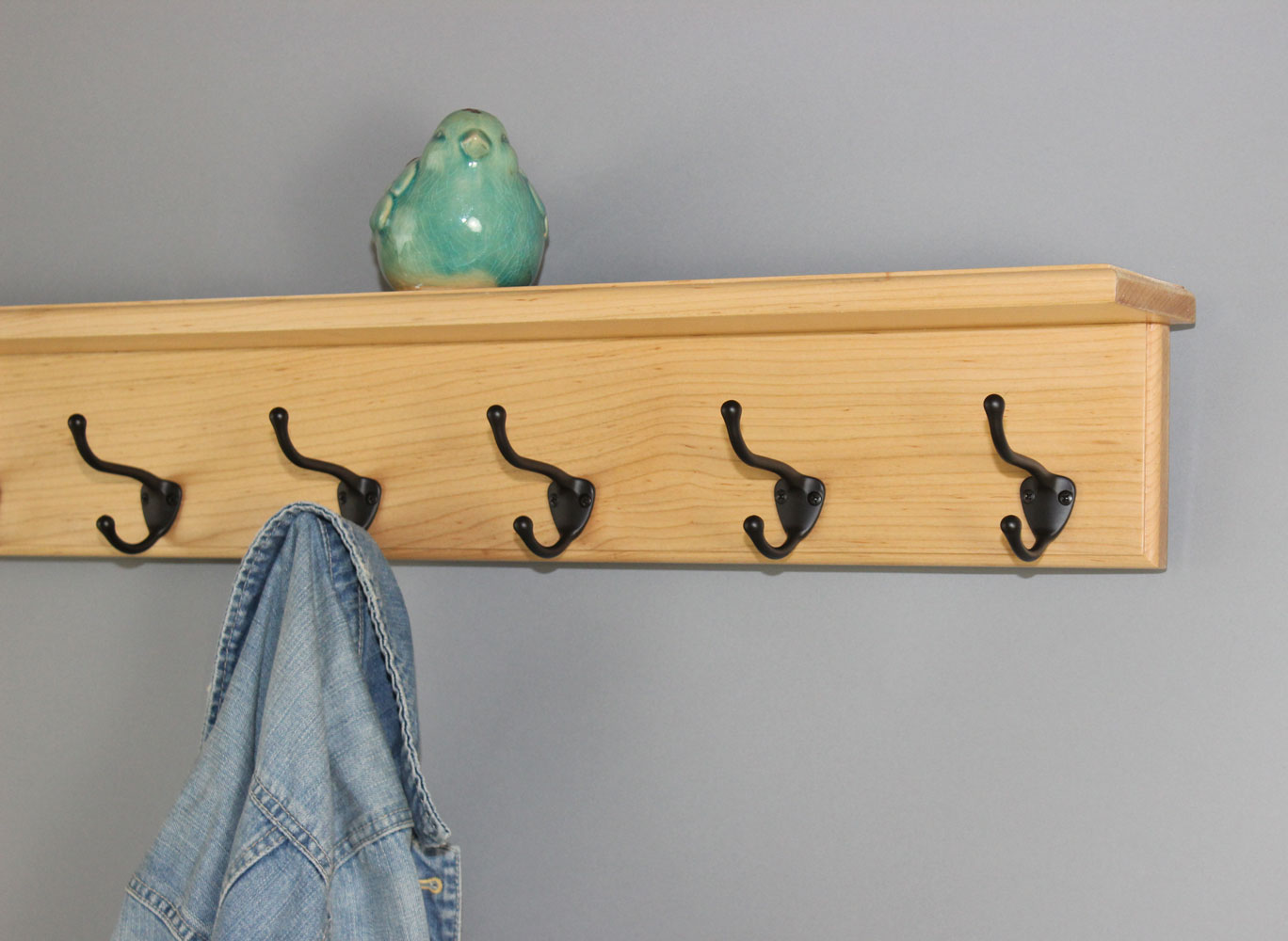 shelf with hooks