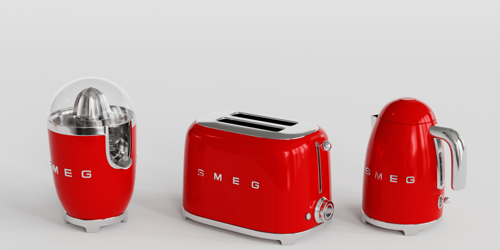 Kitchen appliances SMEG Retro Style ( toaster, kettle, juicer, mixer