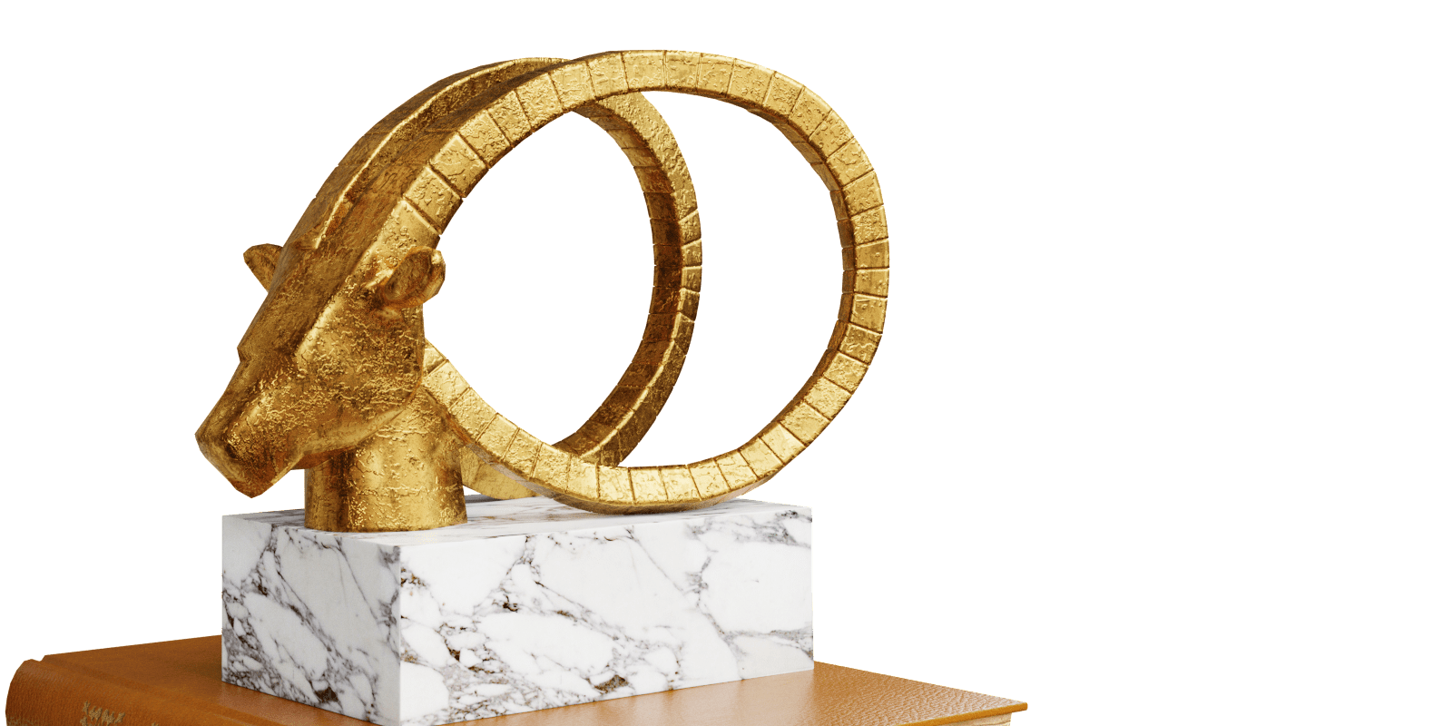 Decoration Set 70 Luxury Metal / Golden Decorative Objects And