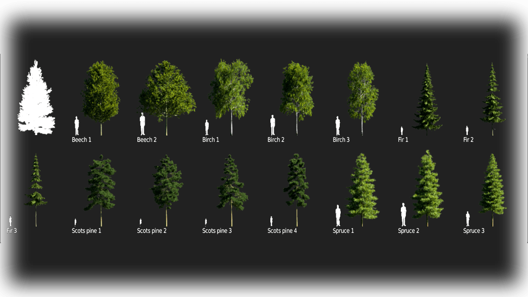 Alpha Trees render massive forests, fast Blender Market
