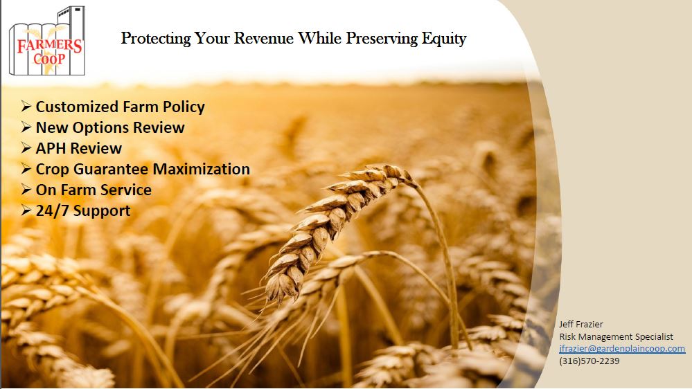 Garden Plain Coop Crop Insurance March 15th deadline