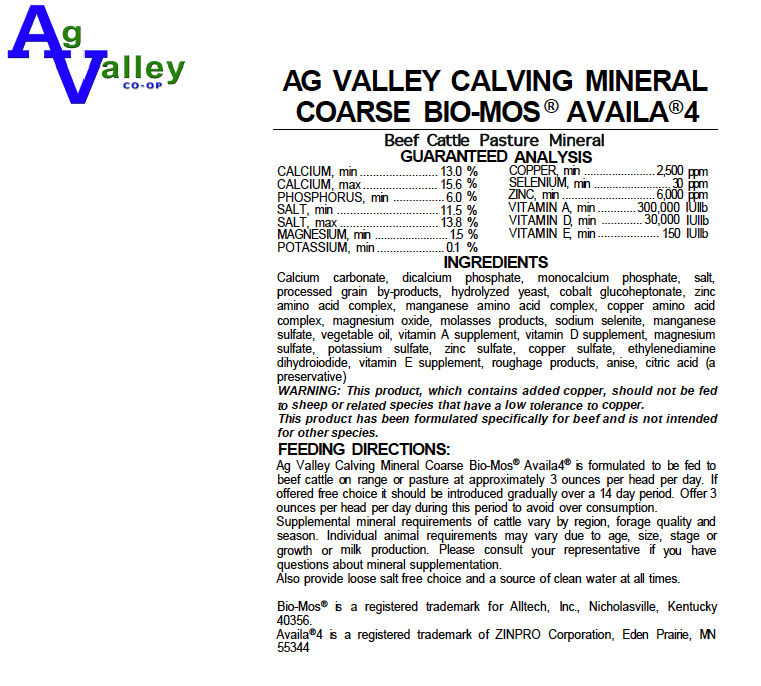 Ag Valley Coop Departments Feed