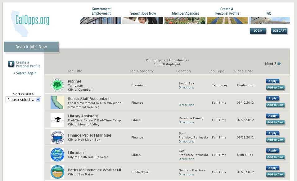 Job Finding Visit