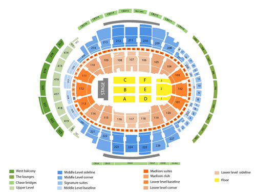 Madison Square Garden Seating Chart & Events in New York, NY