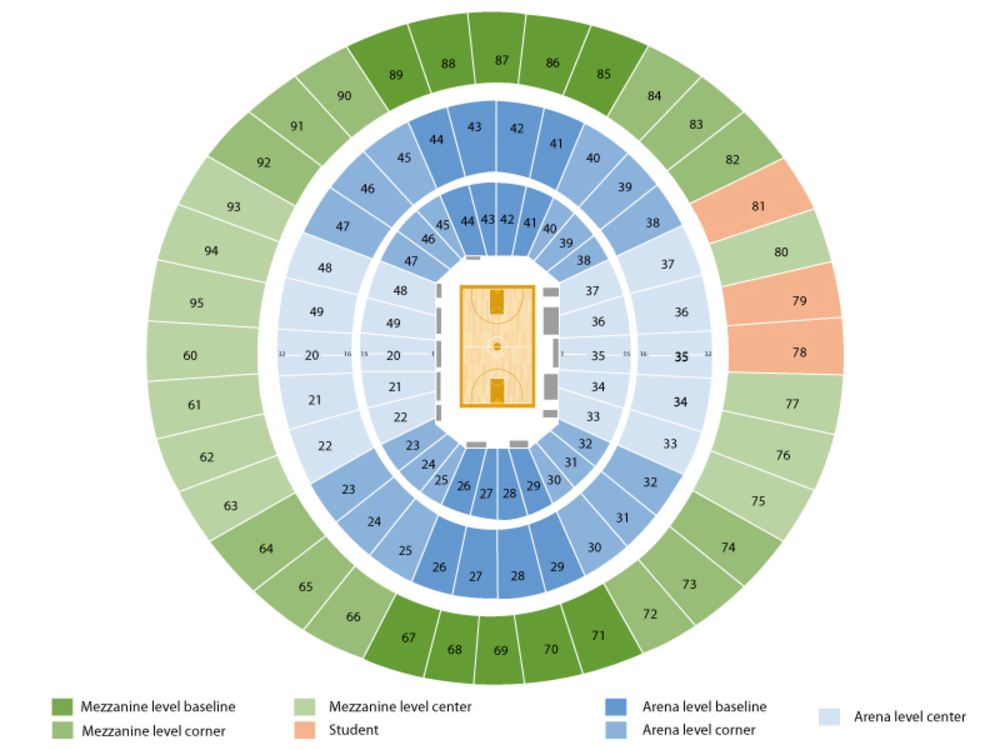 Frank Erwin Events Center Seating Chart Cheap Tickets ASAP