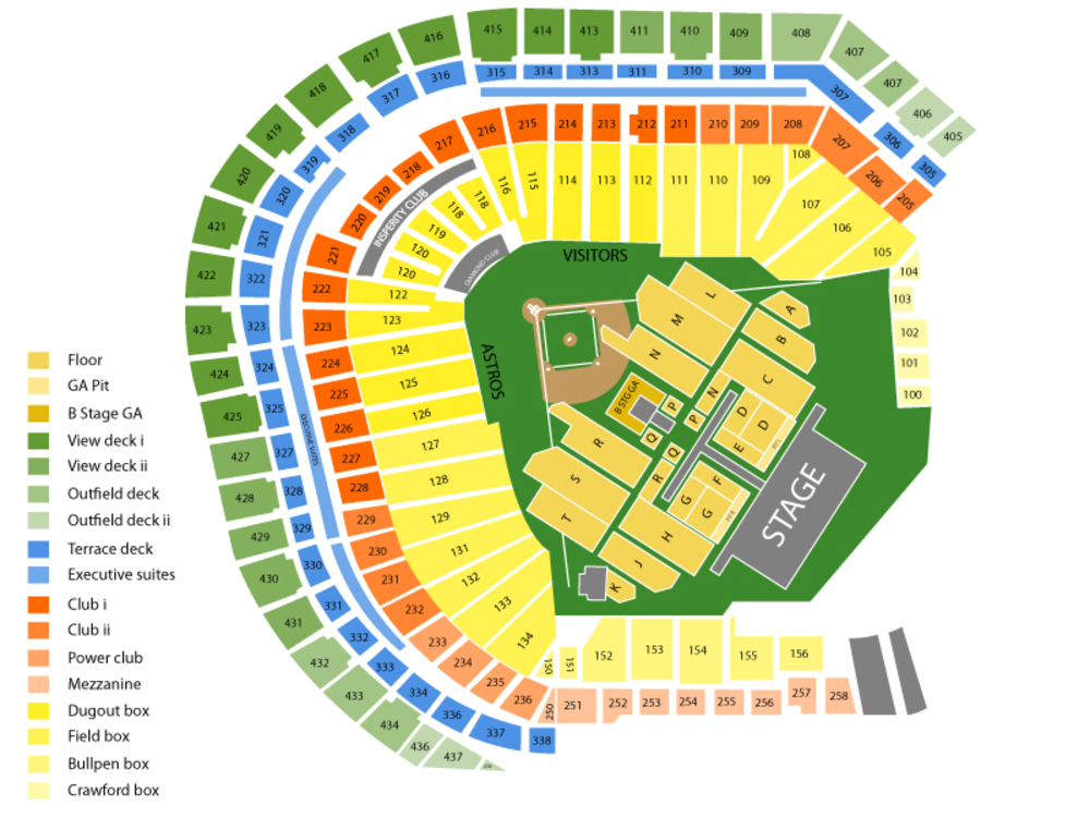 Minute Maid Park Seating Chart Cheap Tickets ASAP