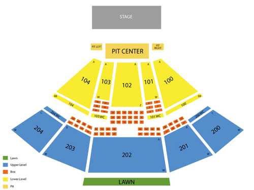BB&T Pavilion Seating Chart & Events in Camden, NJ
