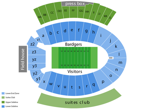 Camp Randall Stadium Seating Chart & Events in Madison, WI