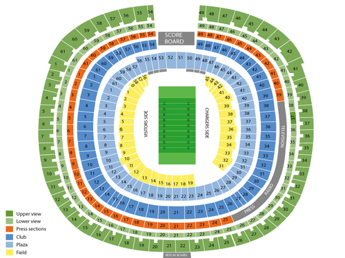 San Diego County Credit Union Stadium Seating Chart & Events in San