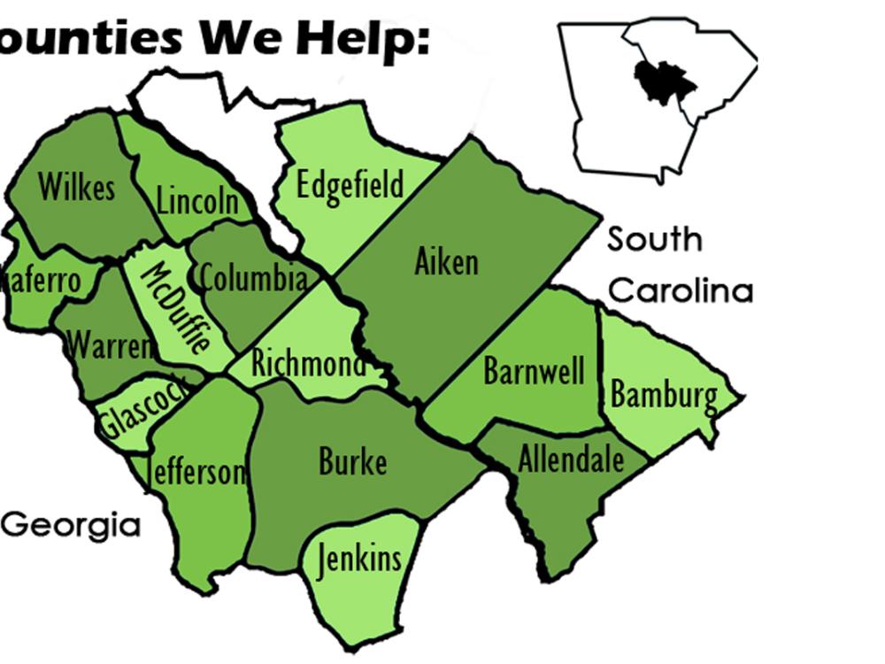 Aiken County Map