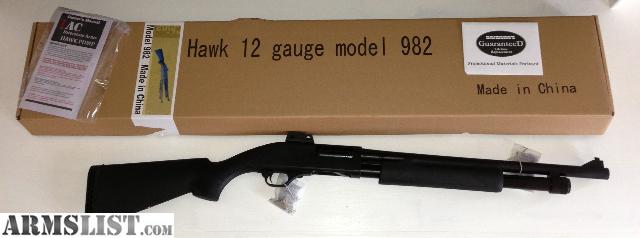 ARMSLIST For Sale Interstate Arms (IAC) Hawk 12ga Model 982 Pump