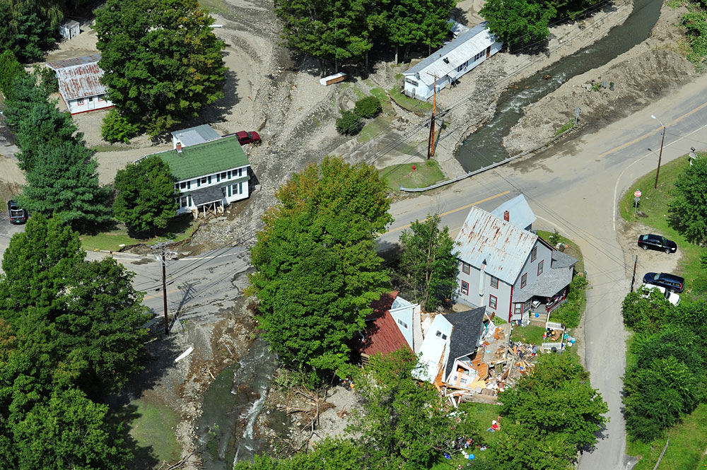 a destroyed house in rochester vt