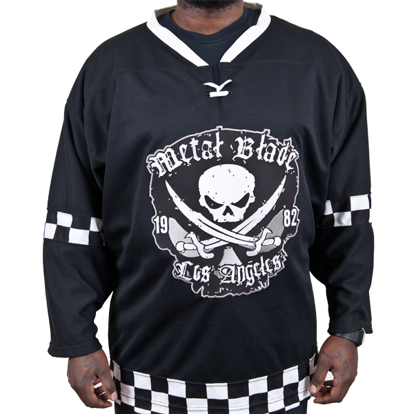 Metal Blade Records "Checkered Hockey Jersey" Hockey Jerseys Metal