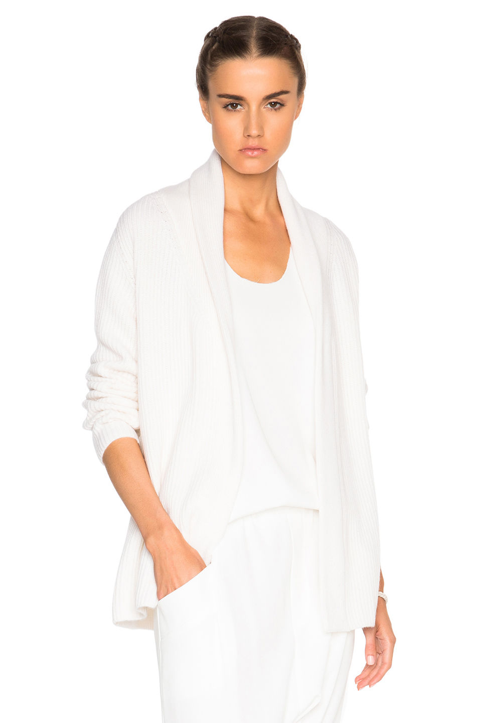 BAJA EAST Cashmere Cardigan Sweater