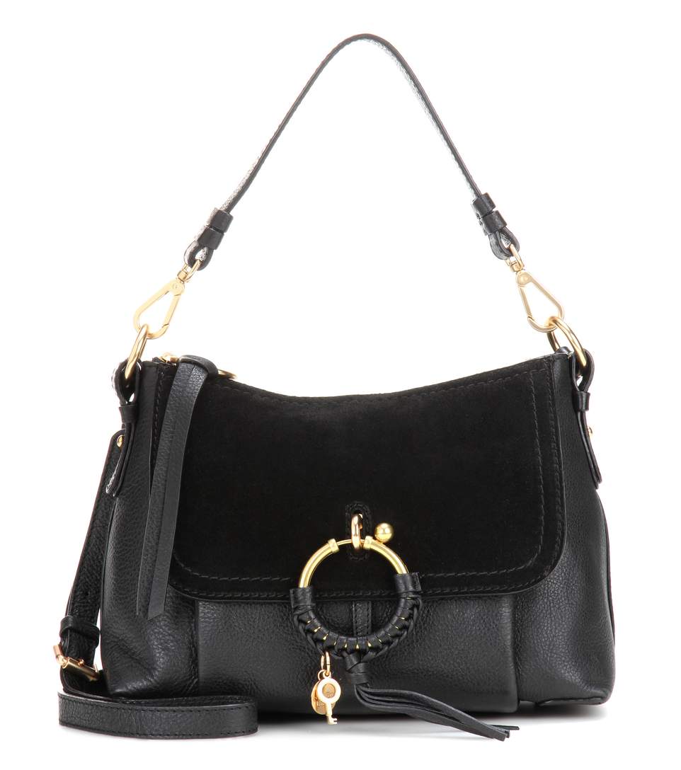 SEE BY CHLOÉ Joan Small TexturedLeather And Suede Shoulder Bag in