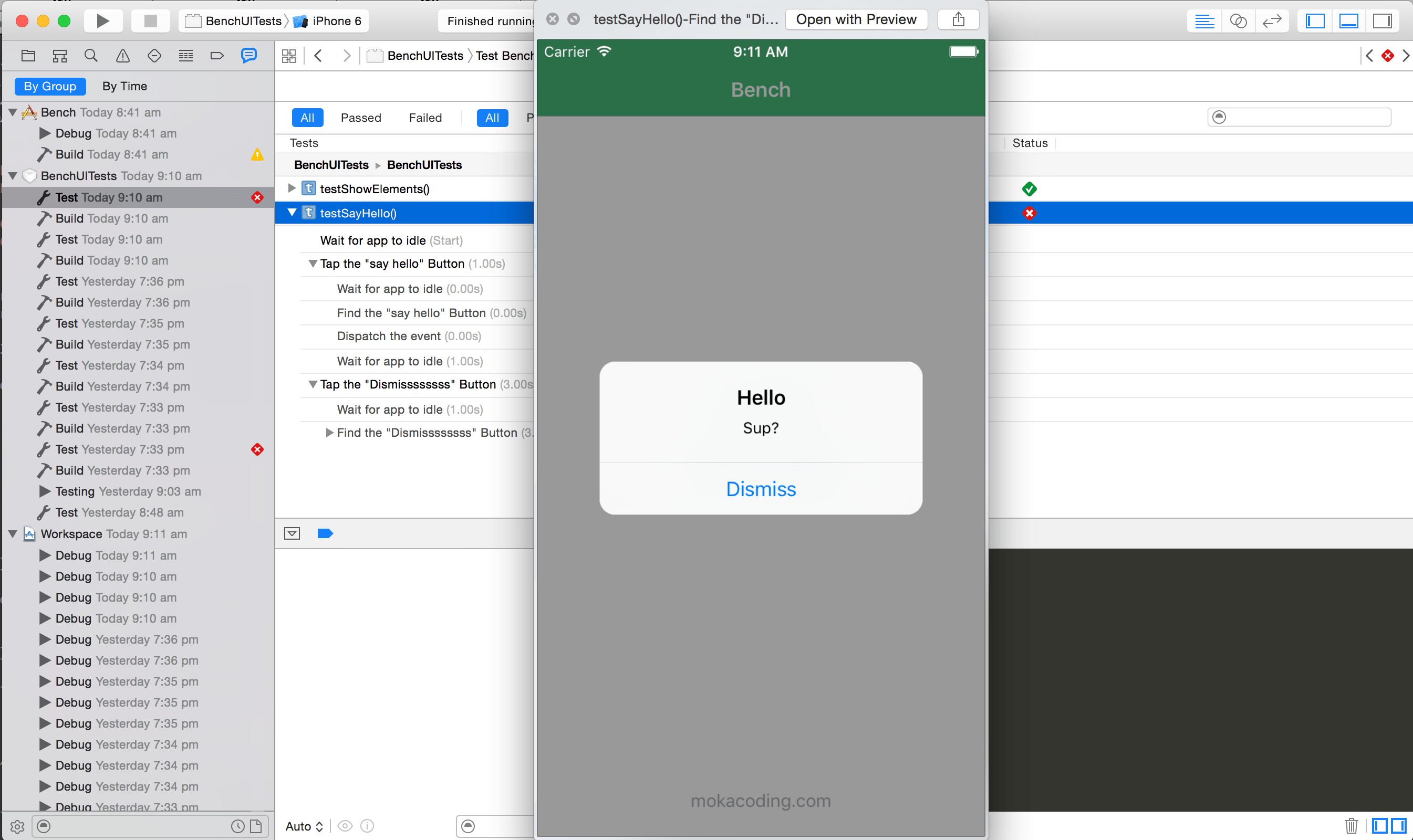 Xcode 7 UI testing, a first look mokacoding