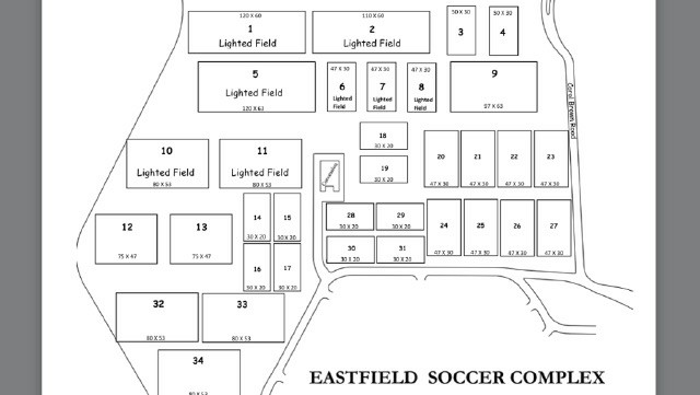 Toyota Soccer Center Field Map
