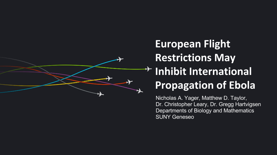 European Flight Restrictions May Inhibit International Propagation of Ebola