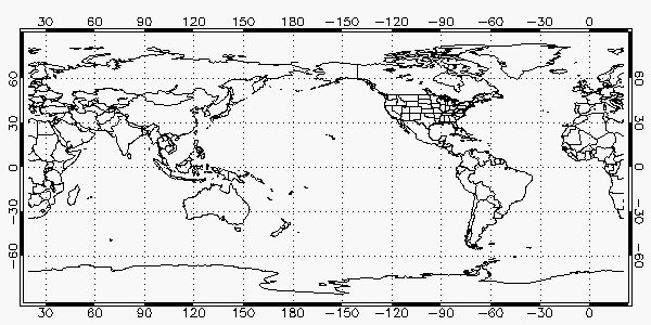 Black And White World Map With Latitude And Longitude