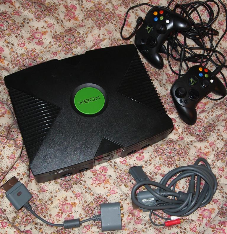 Xbox Original Console Lot Controllers Cords Blinking Orange Light eBay