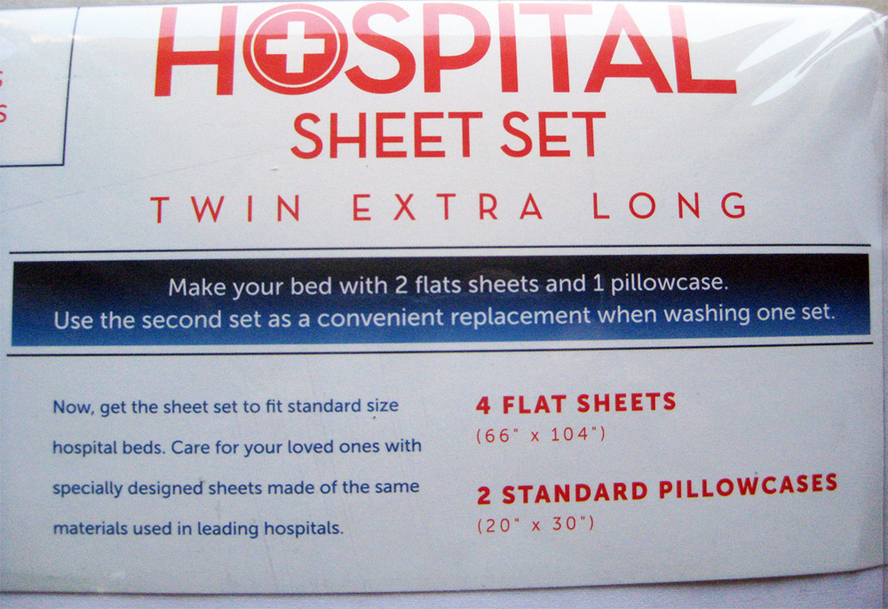 White Hospital Sheet Set Twin Extra Long Bonus Set 4 Flat Sheets 2 Pillowcases eBay