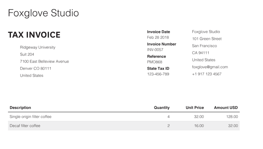 Small Business Invoice Template For Your Needs