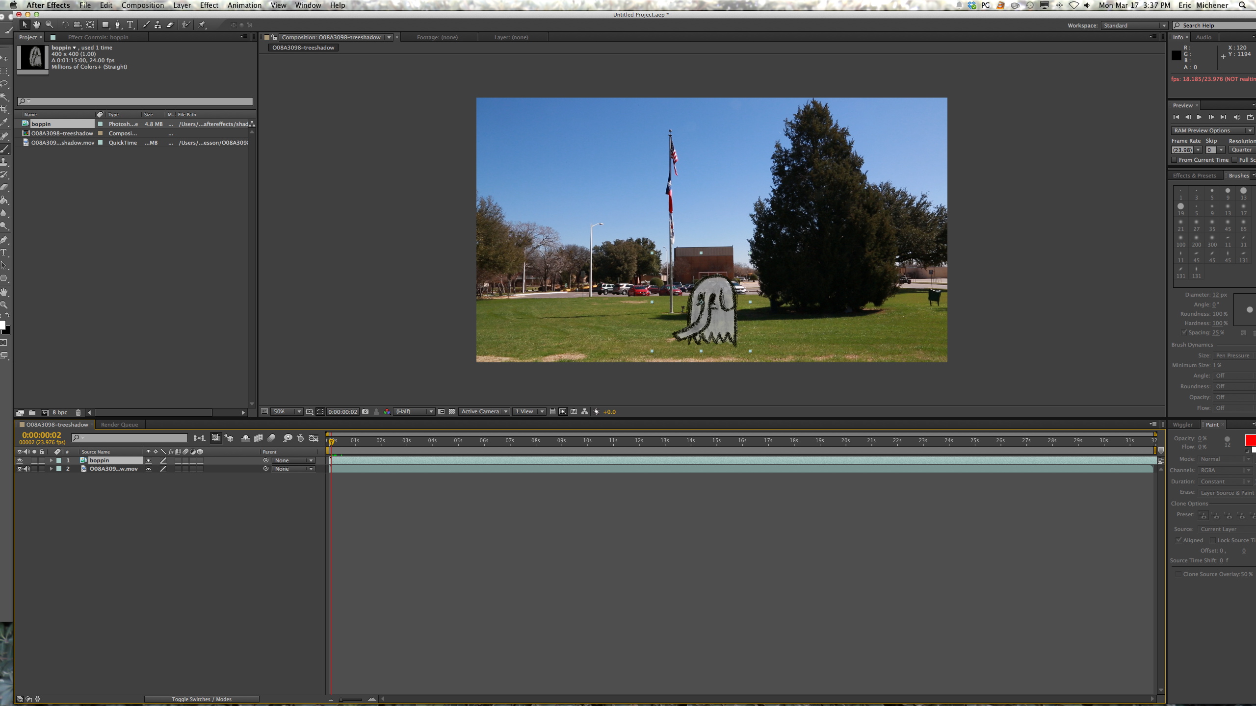 Casting a Shadow on a Moving 2D Element in After Effects The Beat A