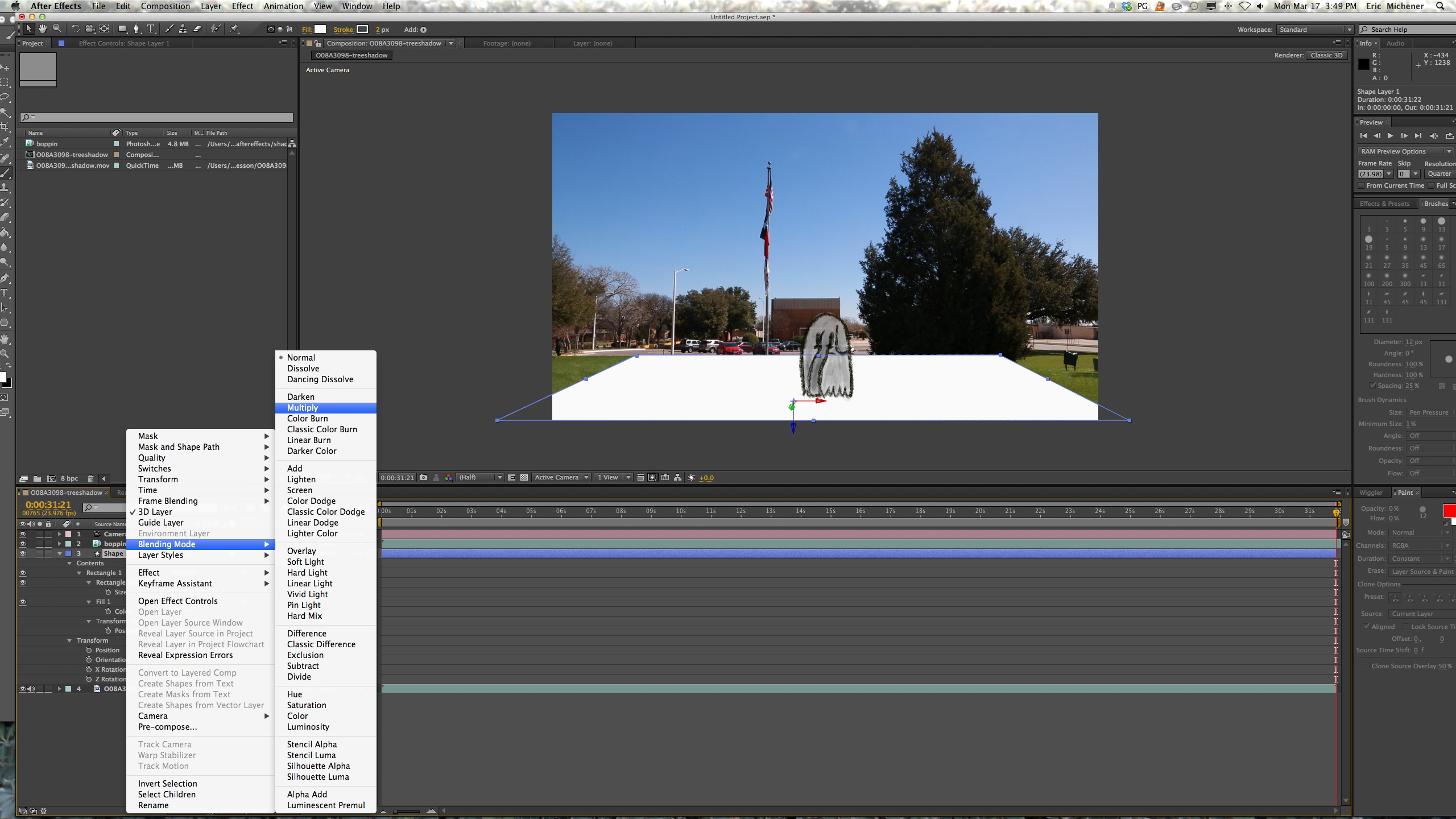 Casting a Shadow on a Moving 2D Element in After Effects The Beat A