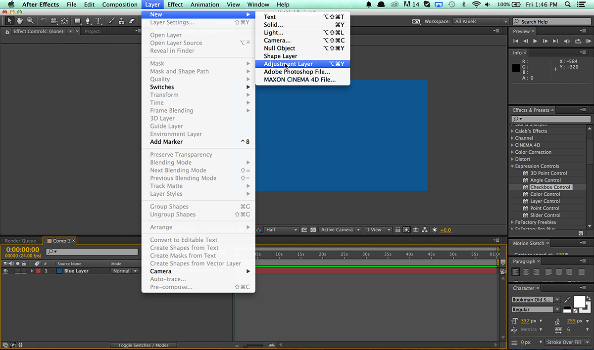 After Effects Quick Tip Linking Layers to Checkboxes
