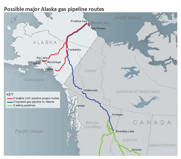 Alaska Pipeline Route Map