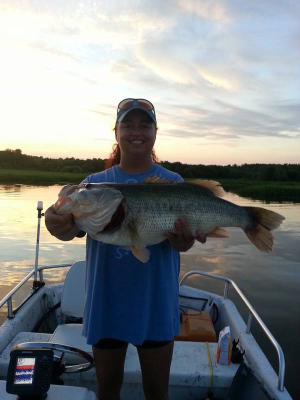 Caught a Largemouth Bass on Buckhorn reservoir Wilson, North Carolina