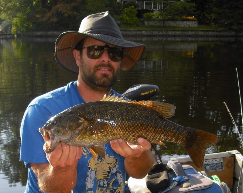 Caught a Smallmouth Bass on Lake shawnee using a Homemade swimbait