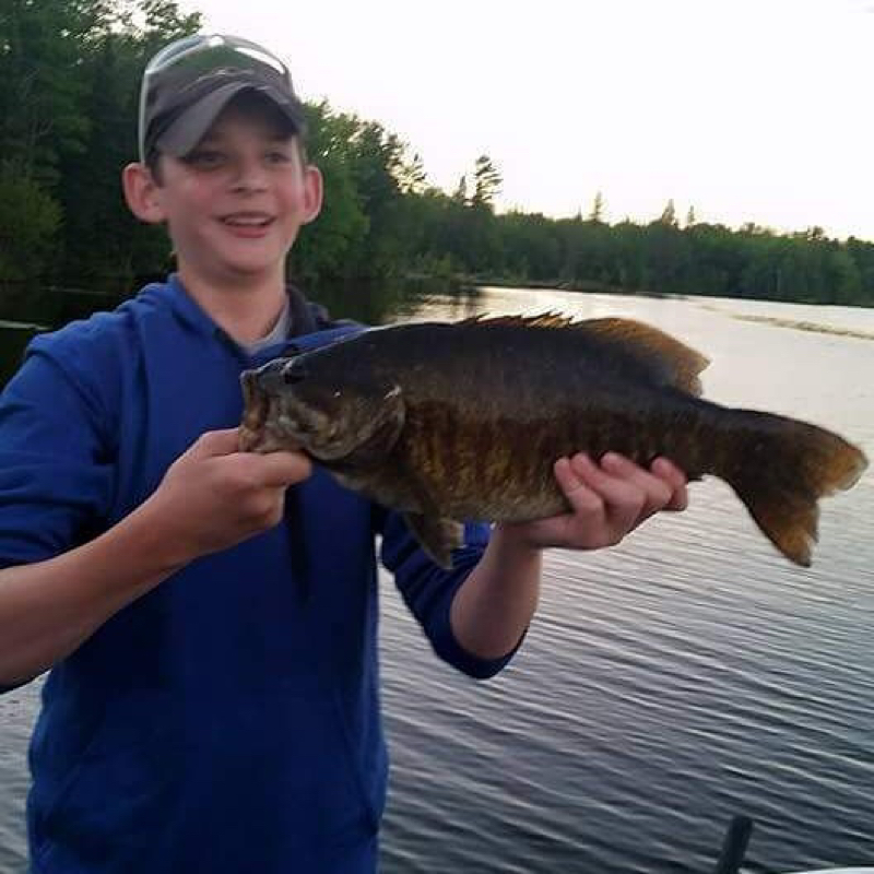 Caught a Smallmouth Bass on Pixley Flowage using a Jig
