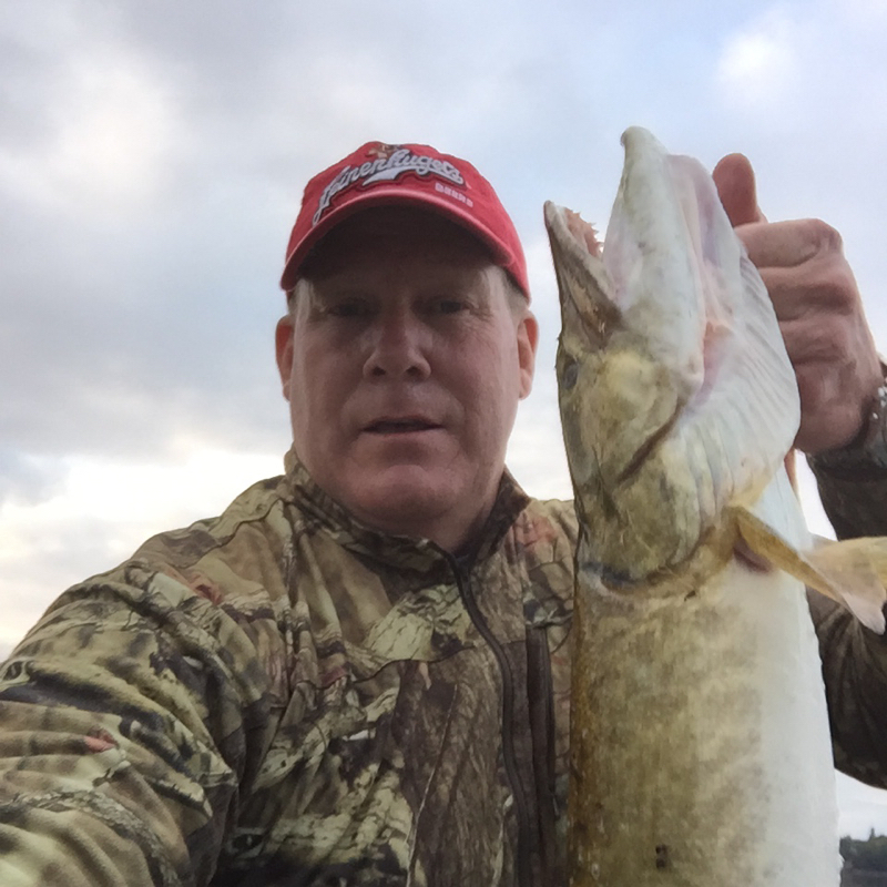 Caught a Muskellunge on Eagle River Chain using a northern pike plug