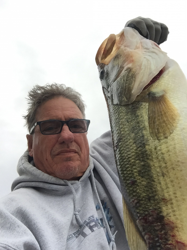 Caught a Largemouth Bass on Fort Gibson Lake using a KVD 2.5 square bill