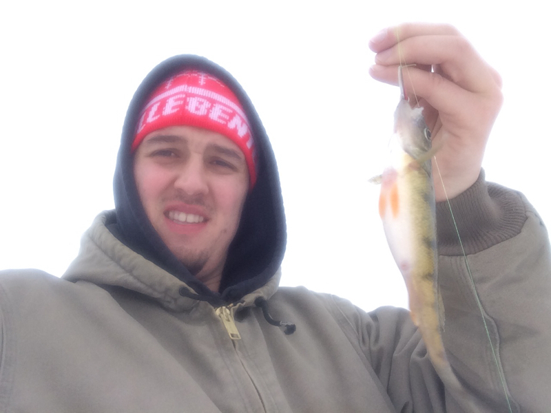 Caught a Yellow Perch on Lake Phalen using a hig