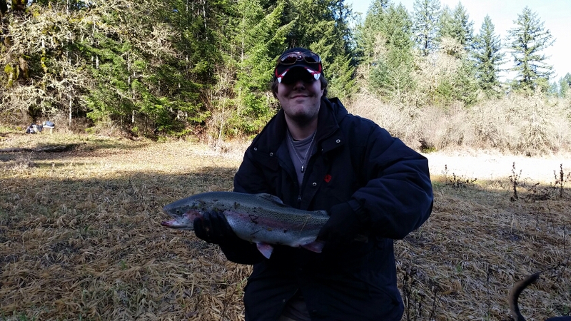 Caught a Rainbow Trout on Henry Hagg Lake using a power bait