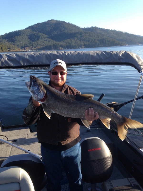 Caught a Lake Trout on Deer Lake using a plug