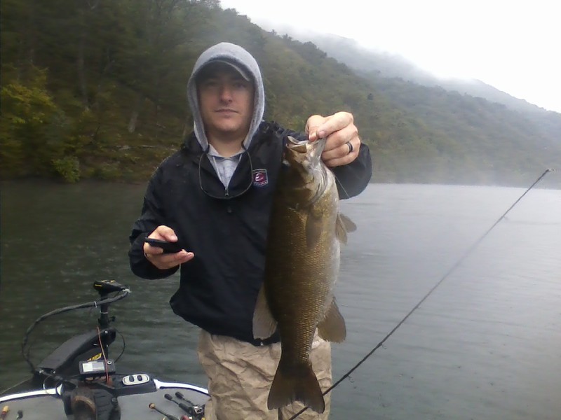 Caught a Smallmouth Bass on Raystown Lake using a Swimbait