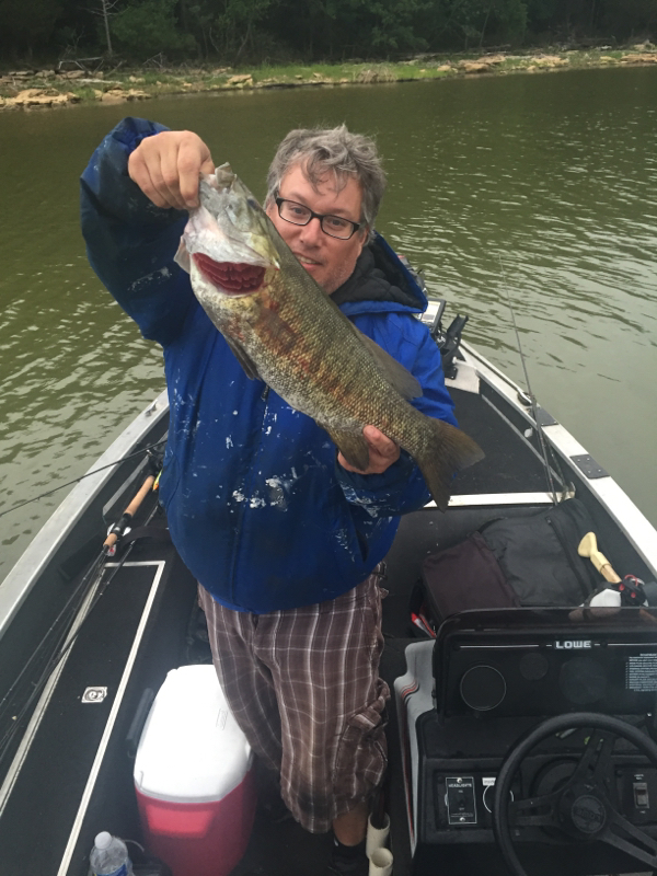 Caught a Smallmouth Bass on Percy Priest Lake using a KVD