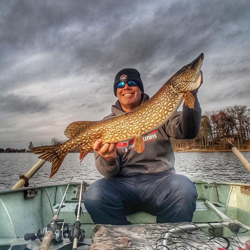 Caught a Northern Pike on Indiana using a Livingston Lures Pro Ripper