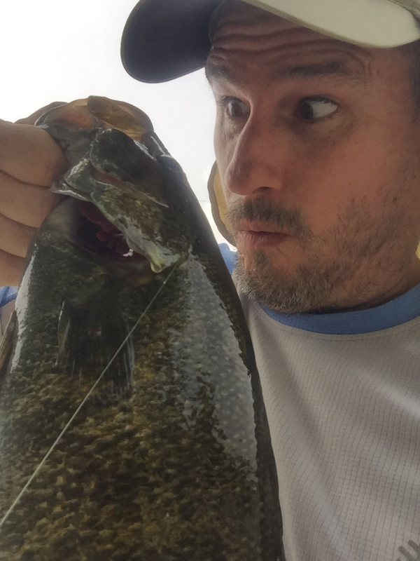 Caught a Smallmouth Bass on Kaskaskia River using a spoon