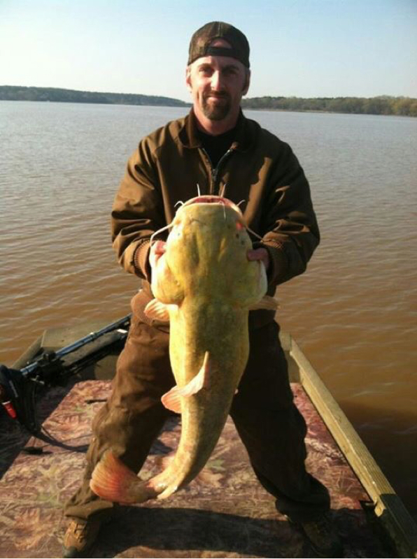 Caught a Flathead Catfish on Lake Oconee