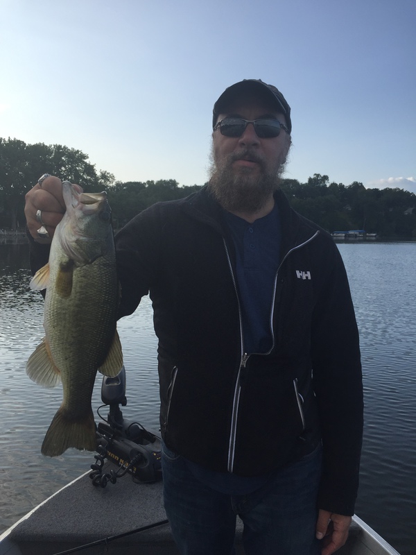Caught a Largemouth Bass on Bald Eagle Lake using a Bushtail