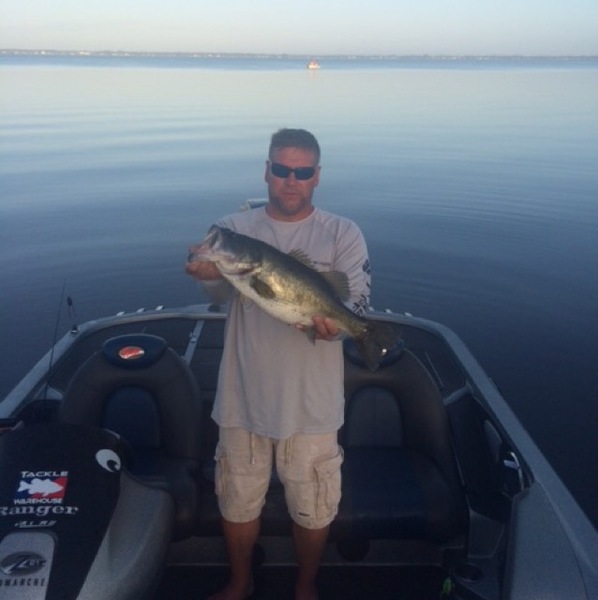 Caught a Largemouth Bass on Lake Placid