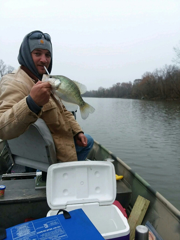 Caught a White Crappie on Millwood Lake using a jig