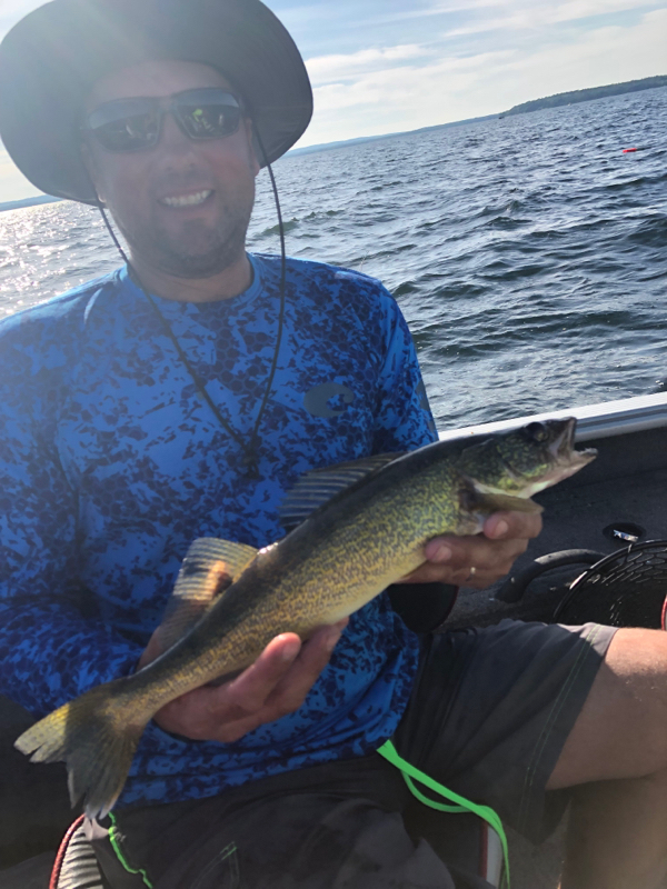 Caught a Walleye on Mullett And Burt Lakes