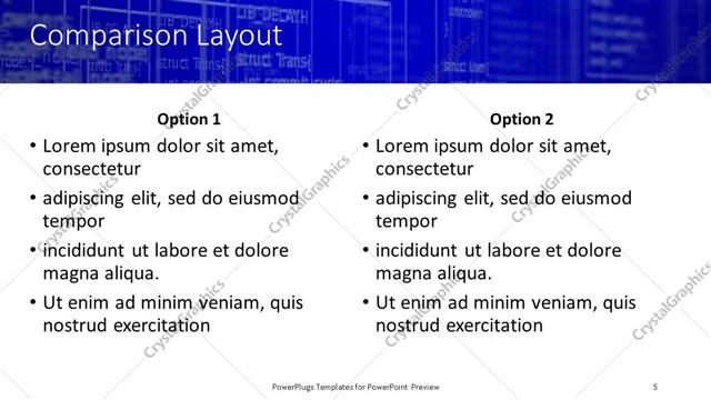 PowerPoint Template computer programming algorithm with codes and